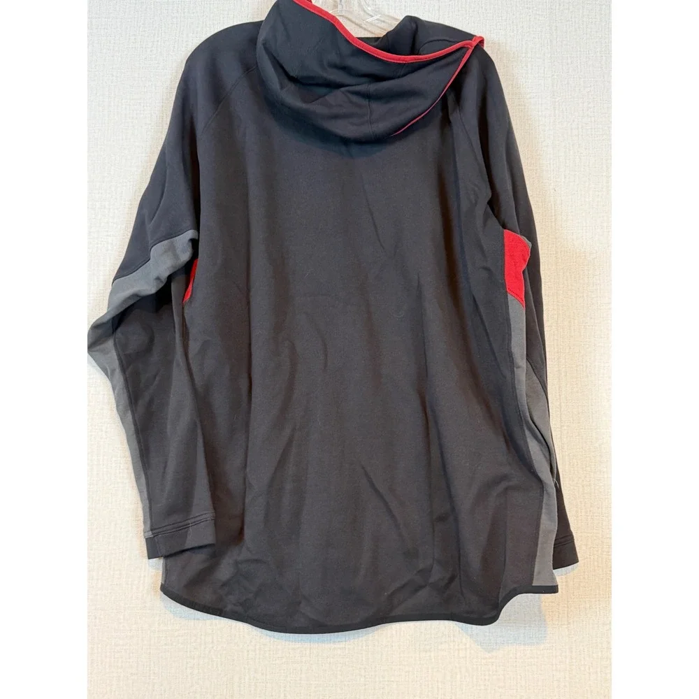 Jordan Oklahoma Sooners Full Zip Hoodie Black Red Mens •2XL• Jumpman Gorpcore